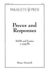 Preces and Responses SATB choral sheet music cover